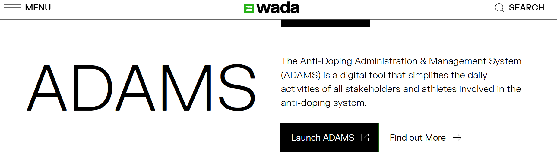 ADAMS WADA