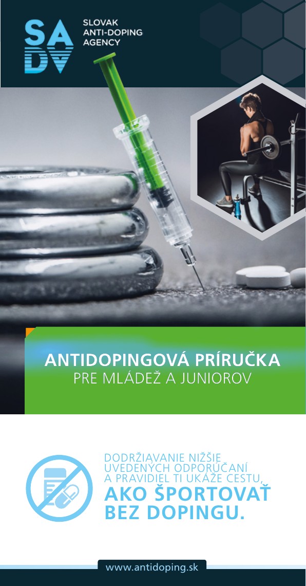 Titulná strana Antidopingovej príručky pre mládež a juniorov
